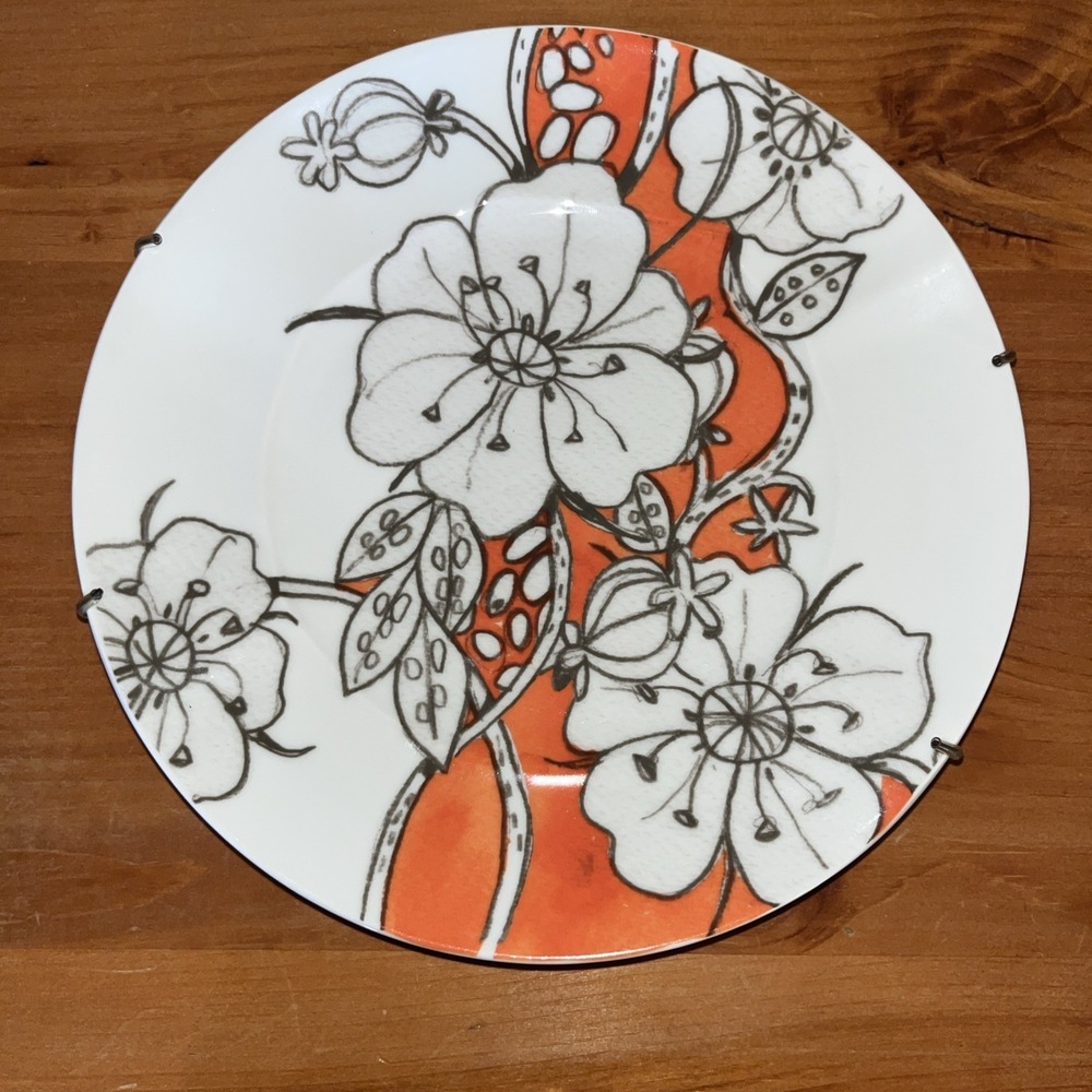 Anthropologie Desertbloom Decorative Plate, Made In Portugal